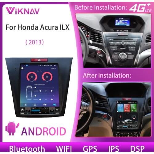 8 core 2din Android 10.0 car radio For Honda Acura ILX 2013 GPS navi vertical screen player multimedia Stereo receiver Head Unit
