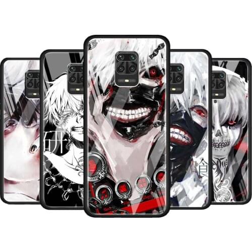 Tokyo Ghoul Japanese for Xiaomi Redmi Note 10 Pro Max 10S 9T 9S 9 8T 8 7 Pro 5G Luxury Tempered Glass Phone Case Cover
