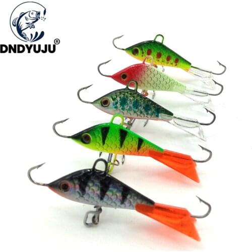 DNDYUJU 1pcs Winter Ice Jig 50mm/7.5g Fishing Lure Fake Lure Artificial Bait Lure Balancer For Fishing Carp Pike Perch