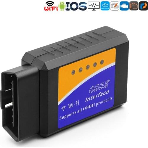 ELM327 V1.5 OBD2 Scanner Bluetooth/Wifi ELM327 Car Diagnostic Tool for Android IOS PK Vgate icar 2 OBDII Reader