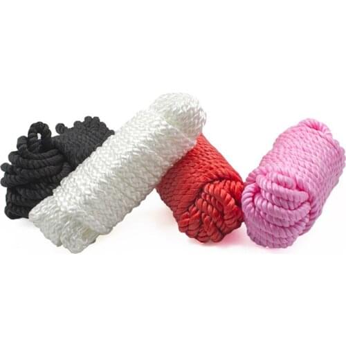 BDSM Shibari Tying Sex Bondage Ropes 5/10M Silk Restraints Shibari Rope to Body Tied Adult SM Games Slave Sex Toys for Women Men