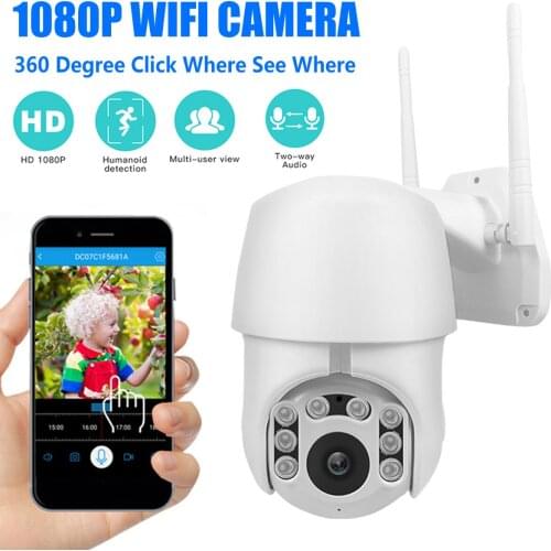 360EYES 1080P IP Wifi Camera Outdoor Security Waterproof Surveillance Camera Detection Voice Alarm Night Vision PTZ CCTV