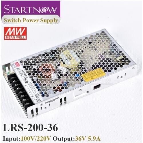Startnow LRS-200-36 Switch Power Supply 36V 5.9A 200W for Laser Controller Original MW Taiwan Meanwell Switching Power Supply