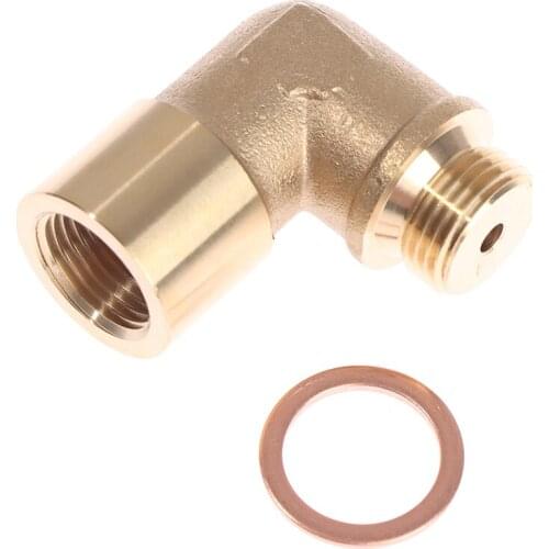 M18 x1.5 Oxygen Sensor Extender Spacer Exhaust 90degree O2 Oxygen Sensor Extender Spacer