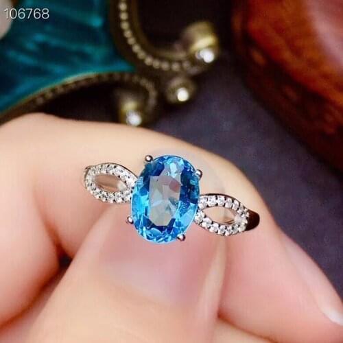 Shop new products, recommended by the owner Natural Topaz Ring, 925 Silver, popular style, authentic color, clean,8ct stone