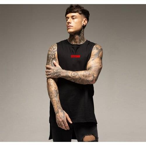 2020 Mens Clothing Workout Tank Top Gym Fashion Bodybuilding Cotton Musculation Fitness Singlets Sleeveless Casual Sports Vest