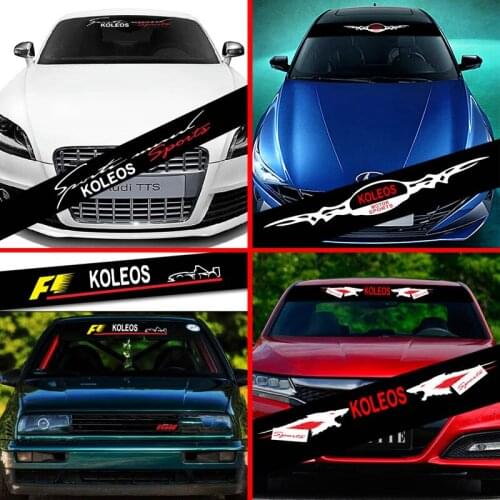 Car Front Windshield Prevent Sunlight Reflection Stickers For Renault Koleos Fluence Decoration Decals Styling Parts Accessories