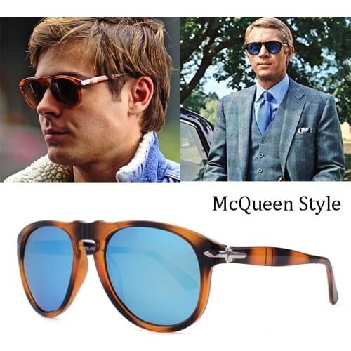 New Polarized Sunglasses Classic Vintage Pilot Steve Style Man Driving Brand Design 2021 Sunglasses 649