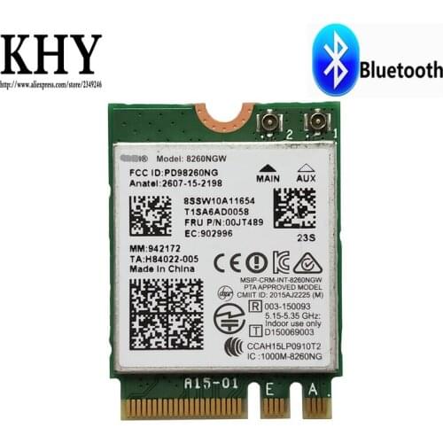 Original Dual Band 8260 2*2ac+BT4.1 ThinkPad X270 T470 L470 L570 T570 P51S ThinkCentre X1 M900z P310 P410 00JT489 00JT504