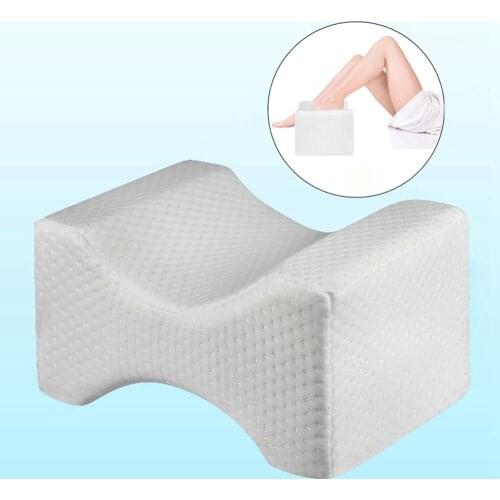 Orthopedic Memory Foam Knee Wedge Pillow for Sleeping Sciatica Back Hip Joint Pain Relief Side Sleeper Leg Pad Support Cushion