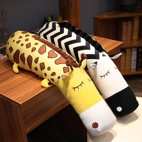 Animal Throw Pillow Long Pillow for Girls Sleeping Leg-Supporting Cushion Cushion Removable and Washable