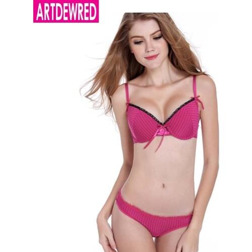 [Plus Size] New Arrived Women Bra Brief Sets Luxury Sexy Lace Push Up Bra Set Women Underwear Set Girl lingerie set A B C D Cup