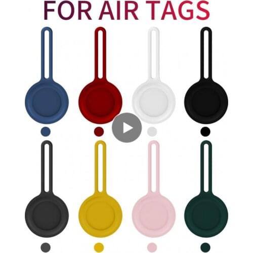 Silicone Protective Case For Airtag Case Shockproof Anti-fall Anti-scratch Accessories Protector Cover Shell For AirTags Sleece