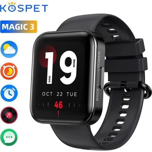 2021 KOSPET MAGIC 3 Smartwatch Men Women IP68 Waterproof Sports Fitness Bracelet 1.71inch Bluetooth Smart Watch For IOS Android