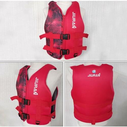 Outdoor Rafting Neoprene Life Jacket Children Adults Life Jacket XS -XXL Professional Kayaking Boating Drifting Safety Vest