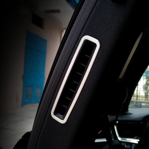 Car Styling B-Pillar Air Conditioning Vent Frame Decoration Sticker Trim For Porsche Panamera 2017-19 Interior Accessories