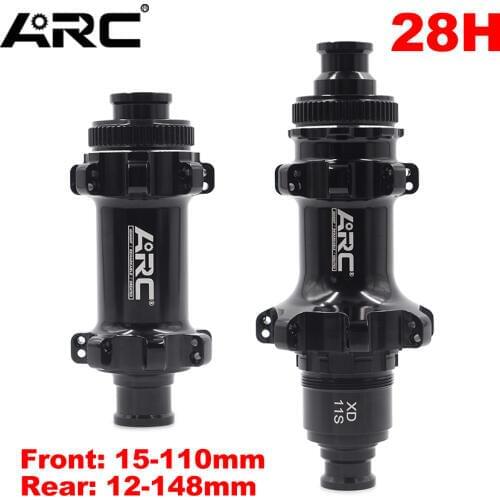 ARC boost hub MTB bike thru axle Straight pull center lock disc front rear wheel hub 15 110mm 12 148mm xd bicycle hub 28 hole