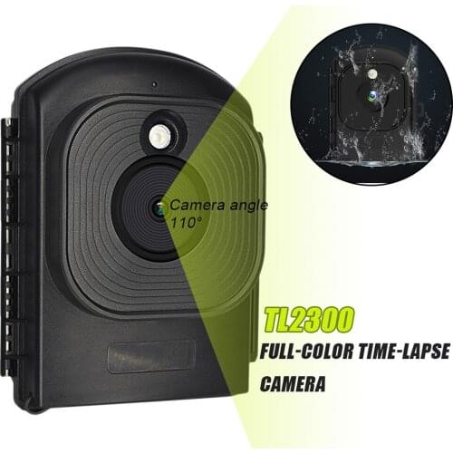 TL2300 Time Lapse Camera LED Low Light Digital Timelapse Cameras Full Color 1080P HD Video Recorder Timer Camera IP66 Waterproof