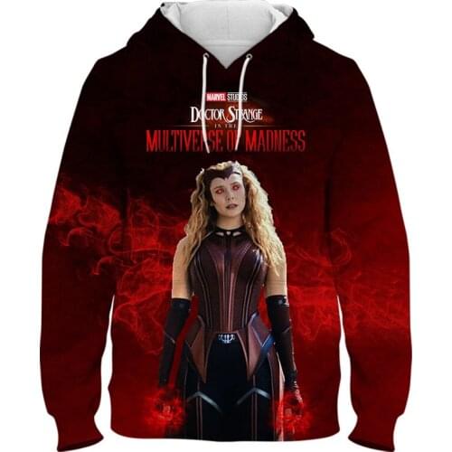 Marvel Wanda Vision Scarlet Witch 3D Print Cool Hoodies Men Women Children Sweatshirts Fashion Streetwear Coat Unisex Clothing