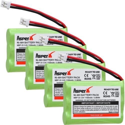 AsperX 3.6V 1100mAh MBP33 MBP-33 Battery for Motorola MBP-33 MBP33S MBP36 MBP36S MBP36PU MBP43 CB94-01A