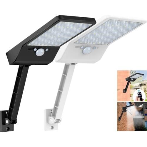 Solar Light 3 Mode Waterproof Outdoor 48 LED 900 LM Garden Wall Fence desk lamp remote control rotate bracket solar street light