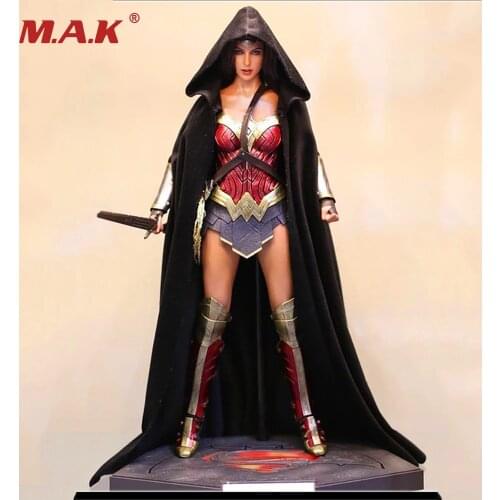 1/6 Scale Black Cloak Model Fit For 12" Female Hottoys HT Action Figure Body Toys In Stock