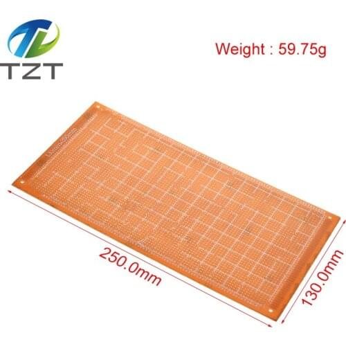 1Pcs 13x25 cm 13*25cm Single Side Prototype 2.54mm PCB Breadboard Universal Experimental Bakelite Copper Plate Circuirt Board