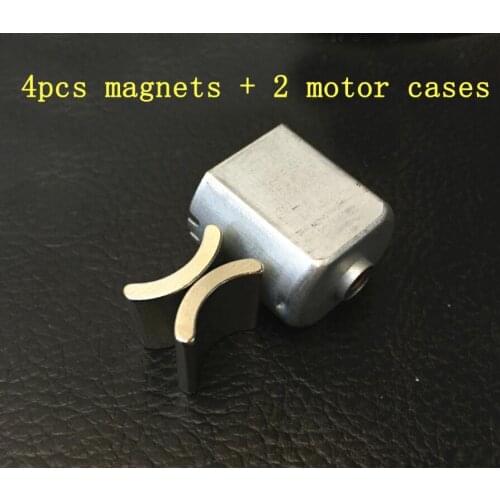 2Sets super strong NdFeB magnetic steel+Motor Case/Shell/Housing 130 motor accessories for 1/32 Scale Tamiya Mini 4WD Car Model