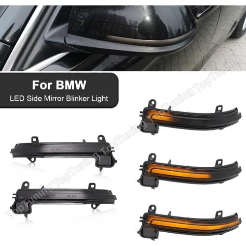 2PCS Dynamic LED Side Mirror Turn Signal Lamp Blinker Light For BMW F20 F21 F22 F30 F31 F33 F34 F36 F87 M2 X1 E84 1 2 3 4 Series