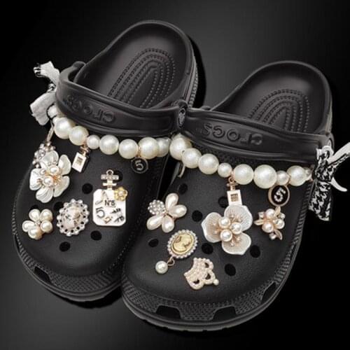 2021 Luxury Charms for Crocs DIY Elegant Princess Style Clogs Shoes Buckle High Quality Shoes Charms for Croc Fashion All-match