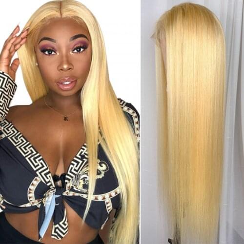 613 Blonde Long glueless Human Hair lace front wigs Body Wave Remy Human Hair Lace Front Wigs with Body Hair