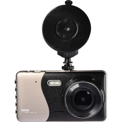 4 Inch Dual Lens Camera HD 1080P Car DVR Vehicle Video Dash Cam Recorder G-Sensor Rear View Dual Lens Video Recorder Motorbike