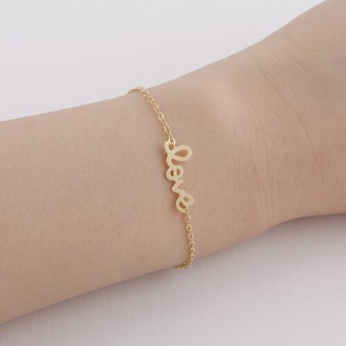 Word " Love" Bracelet -- Gold /Silver/Rose Gold 3 colors Free combination