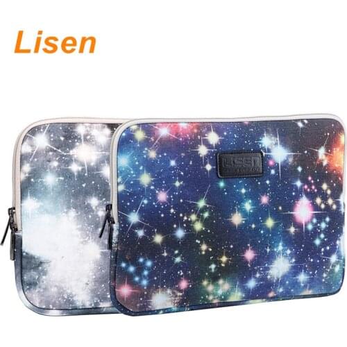 Brand Lisen Starry Laptop Bag 11",12",13",14",15”,15.6 inch,Waterproof Sleeve Case For MacBook Notebook Air Pro 13.3",Dropship