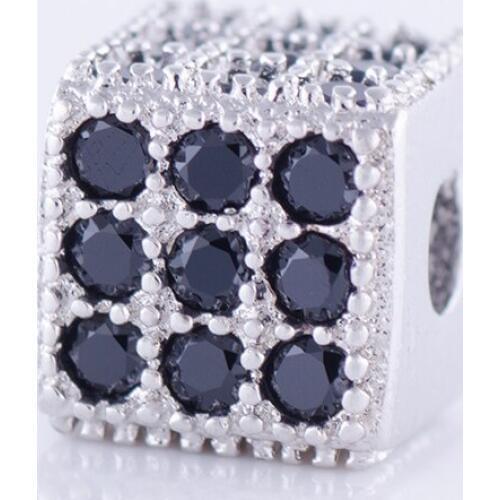 5pcs Supplies Charm Black Zircon Square Beads For Jewelry Making Diy Copper Micro Pave Czech Beads Beading Bijoux Kralen