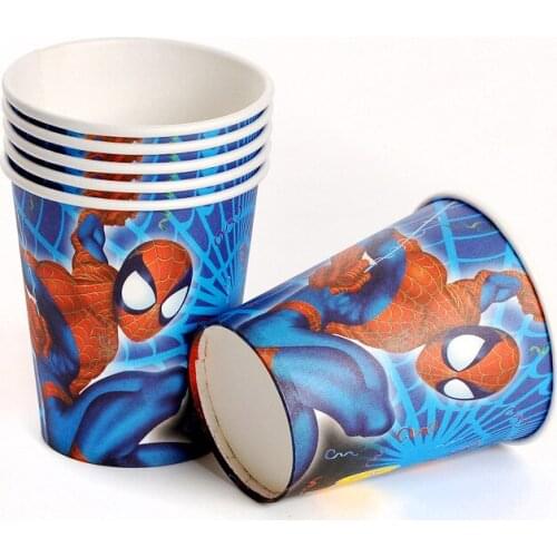 Disney Marvel SpiderMan Birthday Party Supplies Children Anime Decoration Christmas Disposable Napkin Paper Cup Plate Tablecloth