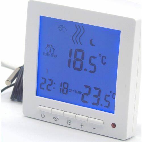 Dual Sensor Programmable EU thermostat valve for heating systems