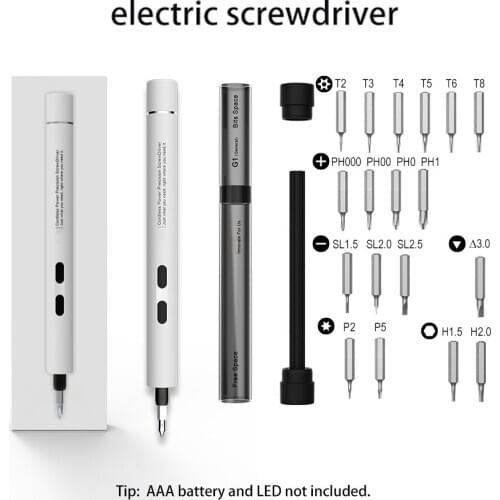 Electric Power Screwdriver Cordless Magnetic Screw Driver Precision Hand Screwdriver Bit Set For Laptop PC Cellphone Repair Tool