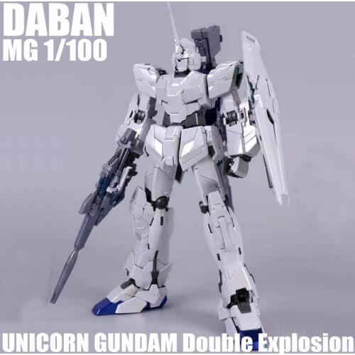 DABAN MG 1/100 6637s UNICORN Double Explosion Armor Color Electroplated version Action Figures Toys Assemble Model Kits