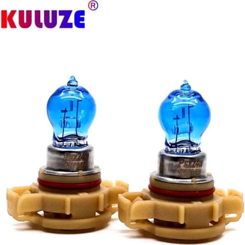 Amber 24W H16 5202 halogen bulb xenon PSX24W ultra white 12V fog lamp clear quartz glass dark blue vehicle headlamp fluorescent