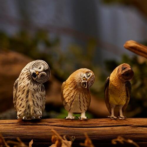 Toys Figure Original Crooked Head Owl Series 7Style Random Surprise Anime Model Guess PVC Figurine Doll