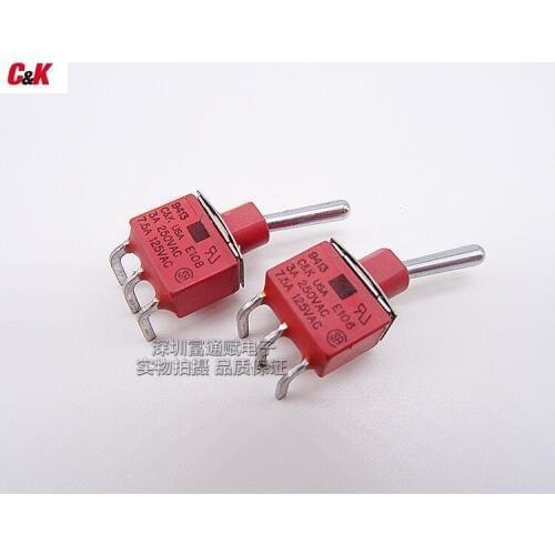 Import American button switch E108 unilateral self-reset shake switch 3 feet