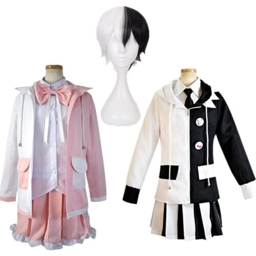 Danganronpa V3 Monokuma Cosplay Costumes Unisex Suit Monomi Woman Clothing Coat Skirt Pants