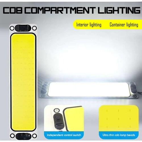 12-24V COB Light 30W Super Bright Cold White LED Lamp for Boat Truck Car Indoor Light Reading Bulb 12V 24V Vehicles 250x60mm