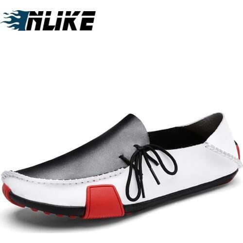 Inlike Men Big Size Doug Shoes Men Casual Shoes Summer Classic Fashion Breathable Shoes Fashion Korean Lazy Loafer JW624