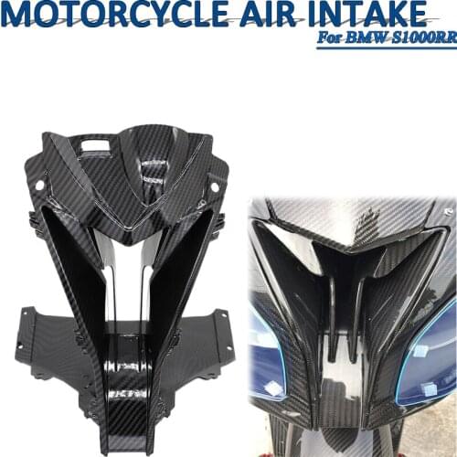Motorcycle For BMW S1000RR S1000 RR 2015 2018 2017 2016 ABS Plastic Carbon Fiber Headlight Air Intake Cover Head Nose Cover