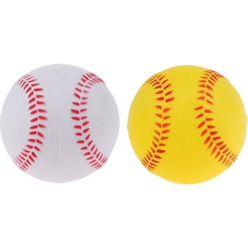 Soft PU Batting Baseball Softball Team Sports Balls for Trainer Practice Exercise Training Equipment - Colors choose