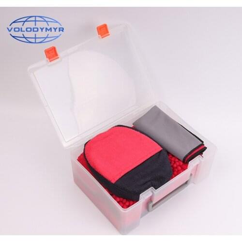 Volodymyr Car Wash Cleaning Kit Microfiber Car Detailing Washing Tools Towels Blush Polish Applicator Pads Wash Glove Sponge