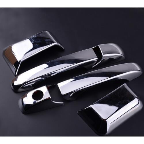 6pcs ABS Chrome Door Handle Cover Trim Molding Overlay Fit for Jeep Compass 2007 2008 2009 2010 2011 2012 2013 2014 2015 2016