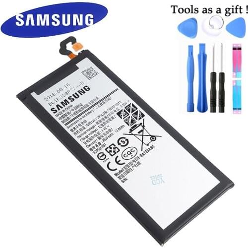 Original Replacement Samsung Battery For Galaxy A7 2017 Version SM-A720 A720 Genuine Phone Battery EB-BA720ABE 3600mAh